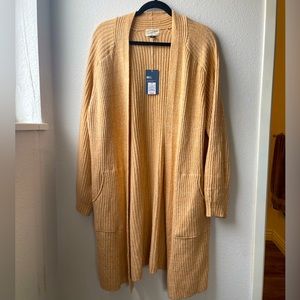 New orange cardigan